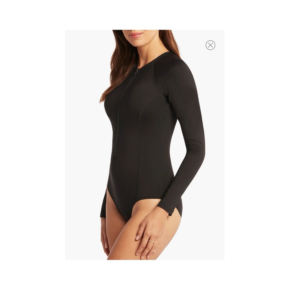 NWT Sea Level Zippered Long Sleeve One-Piece Swimsuit - Picture 3 of 14